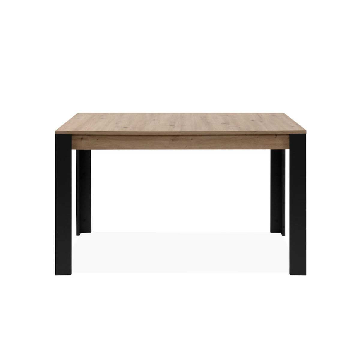 CONCEPT USINE Table extensible 4 à 6 personnes chêne et noir 150x80x75 TOLOSA