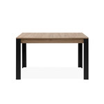 CONCEPT USINE Table extensible 4 à 6 personnes chêne et noir 150x80x75 TOLOSA