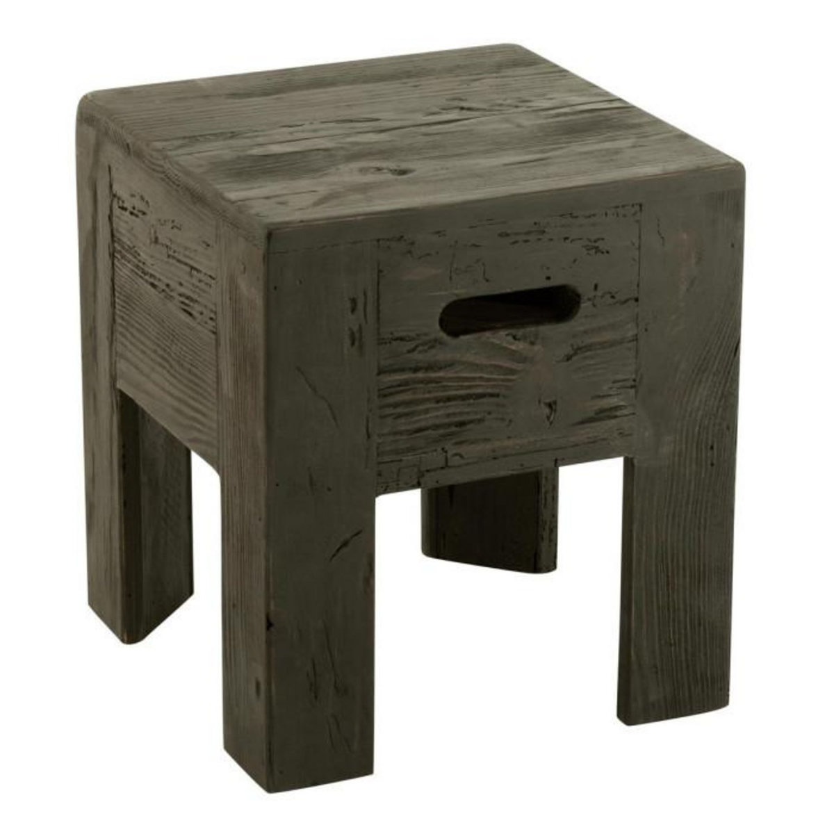 Paris Prix Tabouret en Bois  Will  40cm Noir