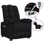 Voir la diapositive 2 : VIDAXL Fauteuil electrique de massage Noir Tissu
