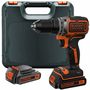 Voir la diapositive 1 : Black & Decker Perceuse visseuse sans fil Brushless 18V + 2 batteries