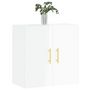 Voir la diapositive 3 : VIDAXL Armoire murale Blanc brillant 60x31x60 cm Bois d ingénierie
