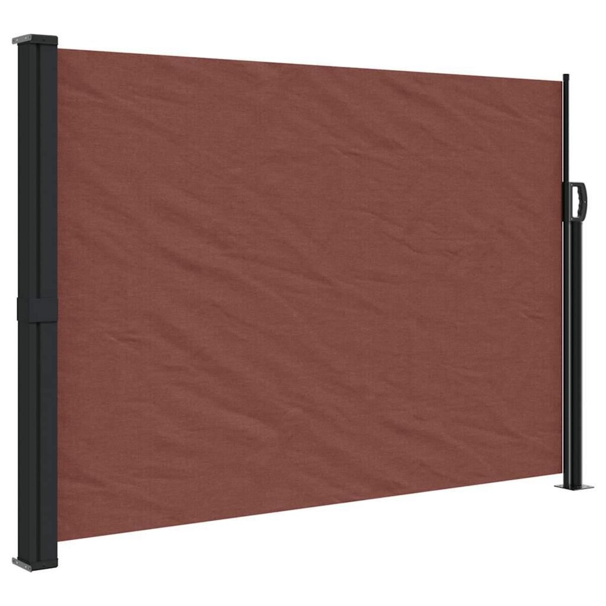 VIDAXL Auvent lateral retractable marron 140x500 cm