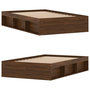 Voir la diapositive 4 : VIDAXL Cadre de lit sans matelas chene marron 120x190 cm
