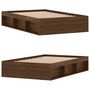 Voir la diapositive 4 : VIDAXL Cadre de lit sans matelas chene marron 120x190 cm