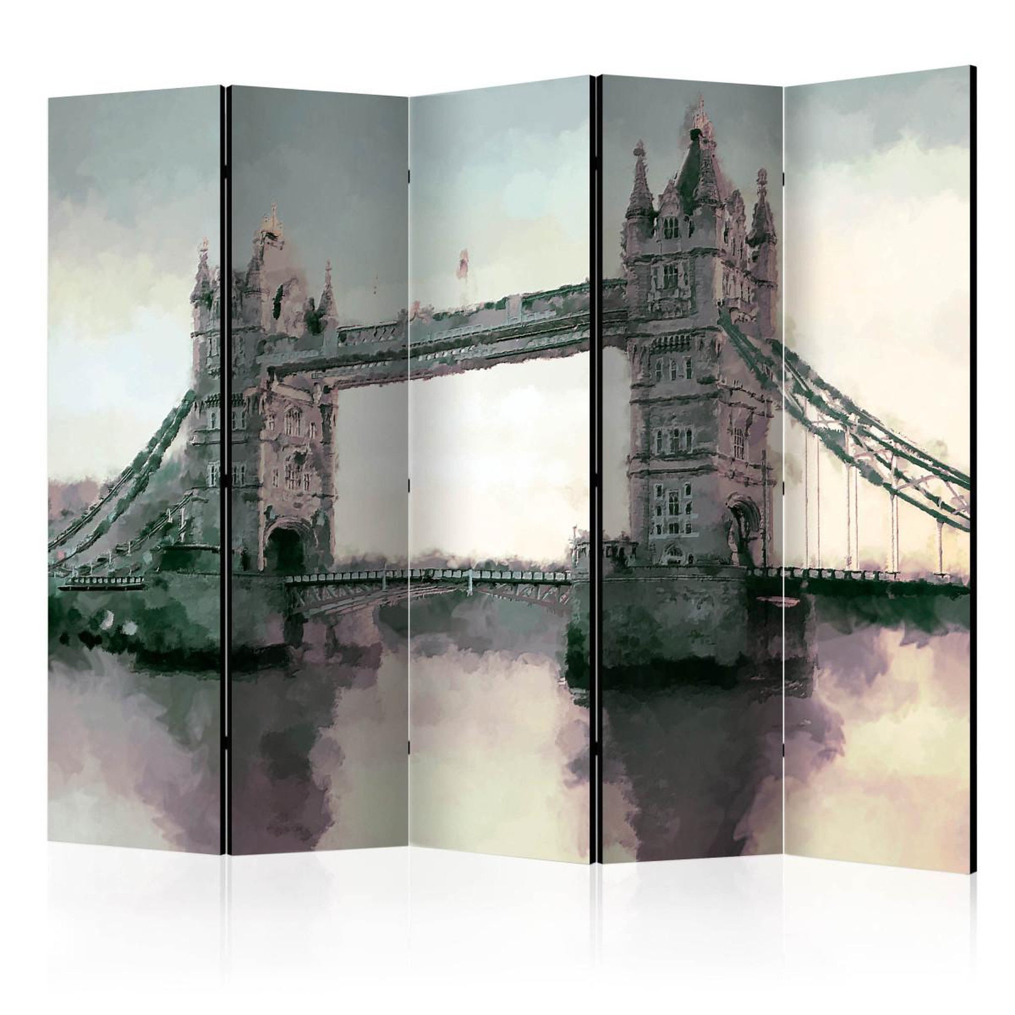Paris Prix Paravent 5 volets  victorian tower bridge  172x225cm