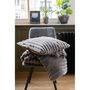Voir la diapositive 2 : Paris Prix Coussin Déco  Corduroy  45x45cm Gris Foncé