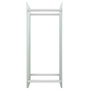 Voir la diapositive 3 : VIDAXL Portant de bois de chauffage Blanc 40x35x100 cm Verre trempe