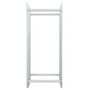 Voir la diapositive 3 : VIDAXL Portant de bois de chauffage Blanc 40x35x100 cm Verre trempe