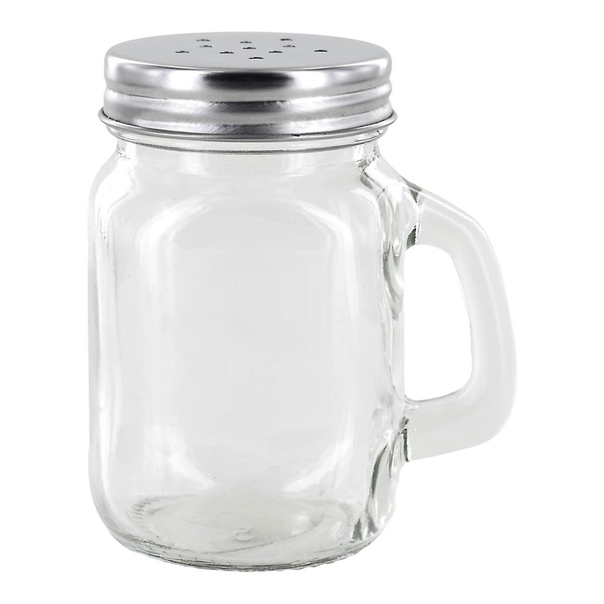 The Home Deco Factory Salière poivrière en verre  jar  8cm transparent