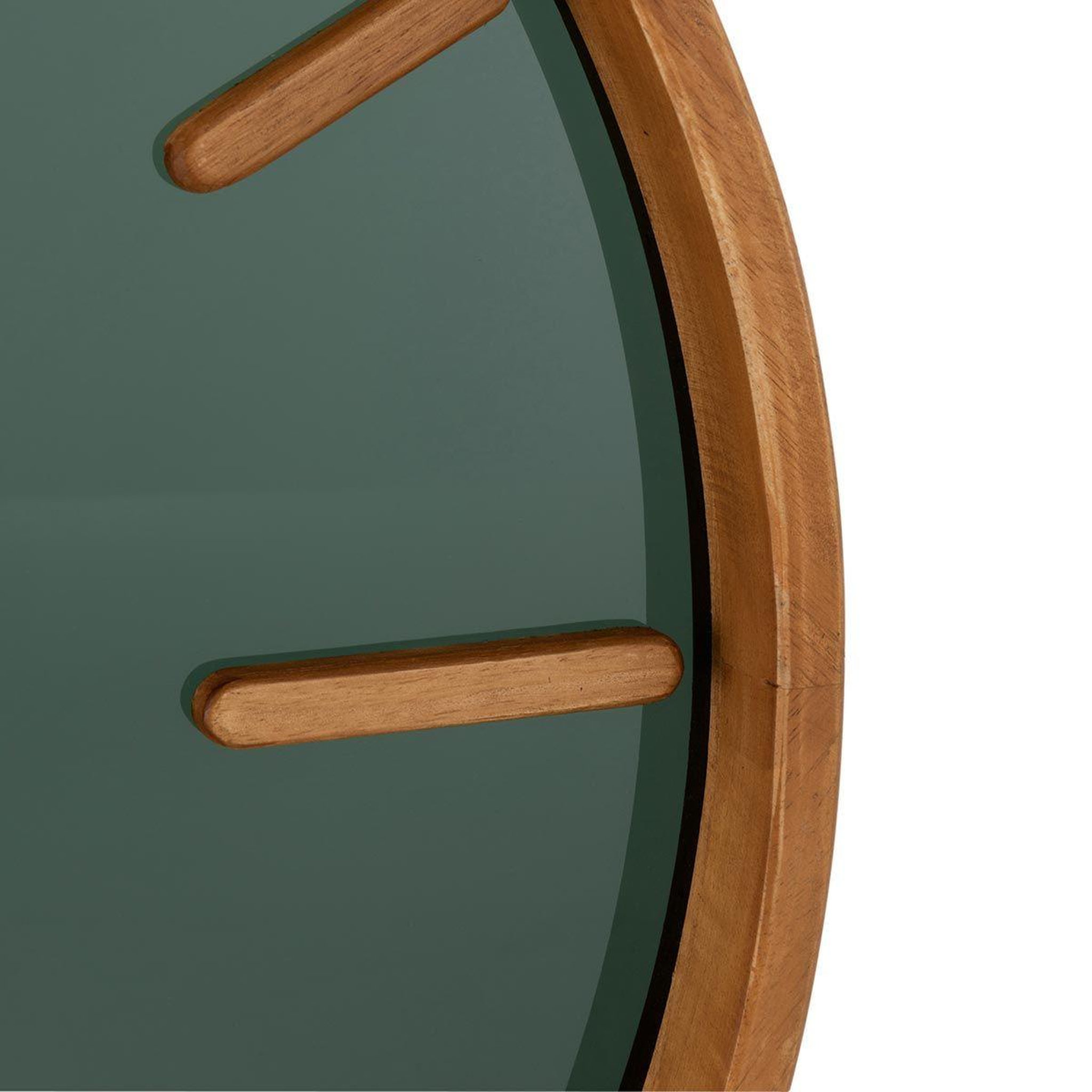 Voir la diapositive 4 : J-LINE Horloge murale design  creva  40cm marron & noir