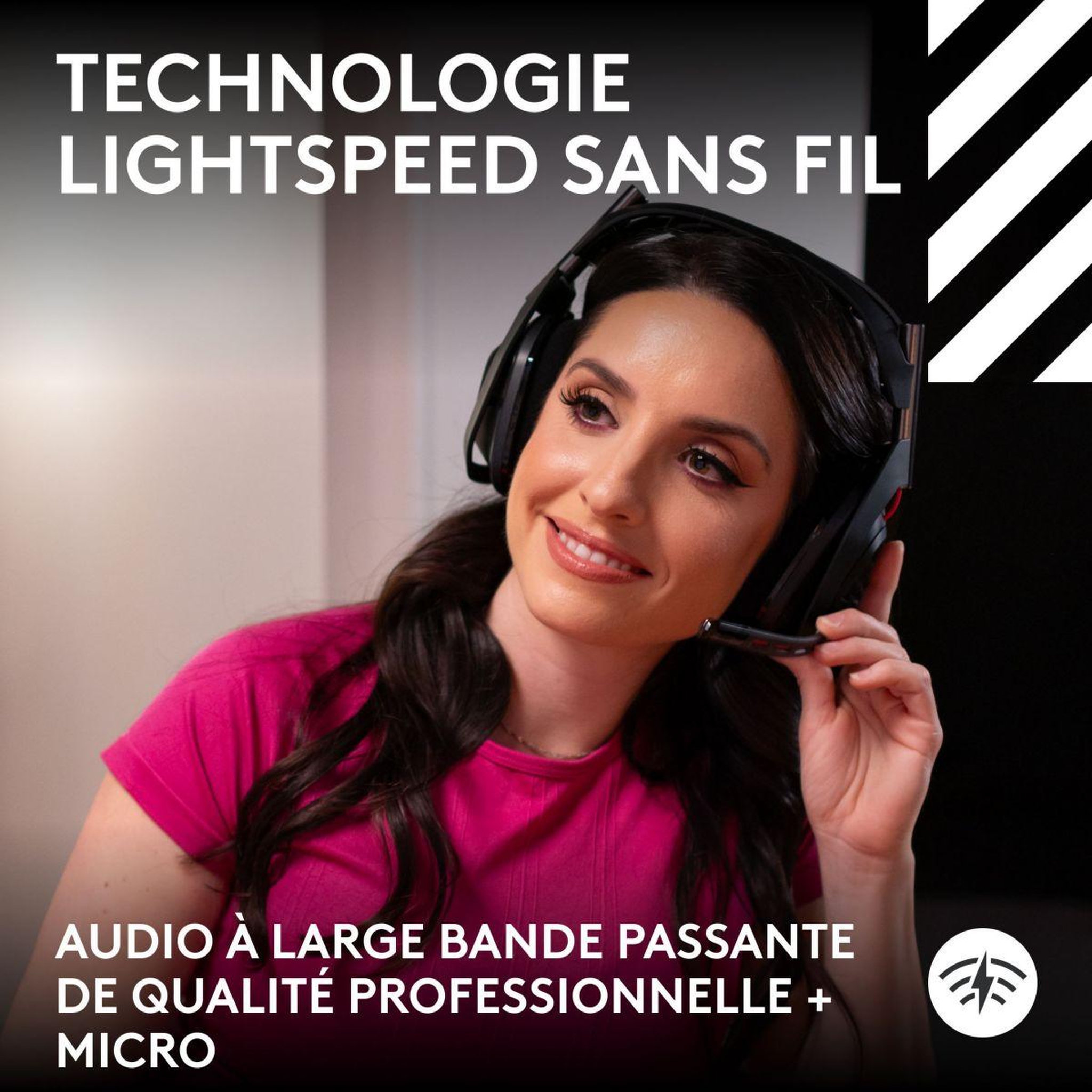 Voir la diapositive 4 : Logitech Casque gamer G Astro A50  LIGHTSPEED Noir