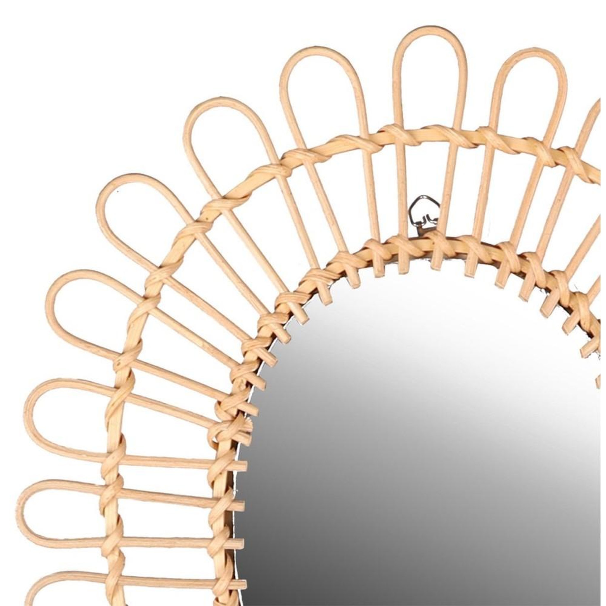 Voir la diapositive 2 : FORNORD Miroir Dalia rotin 34x39 cm