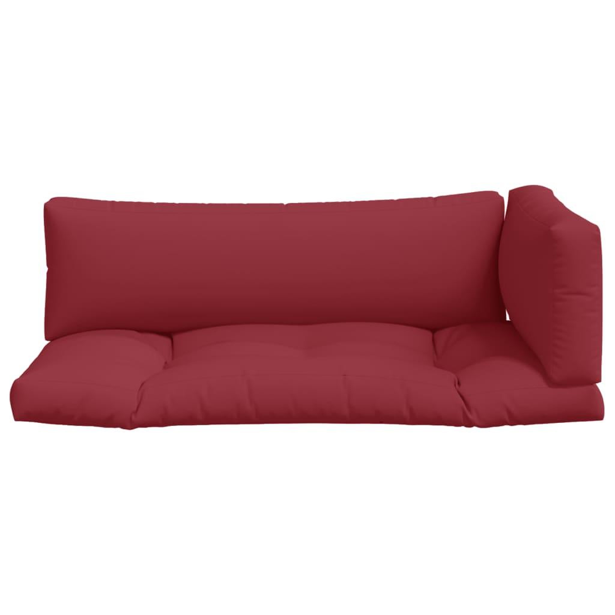 Voir la diapositive 4 : VIDAXL Coussins de palette lot de 3 rouge tissu