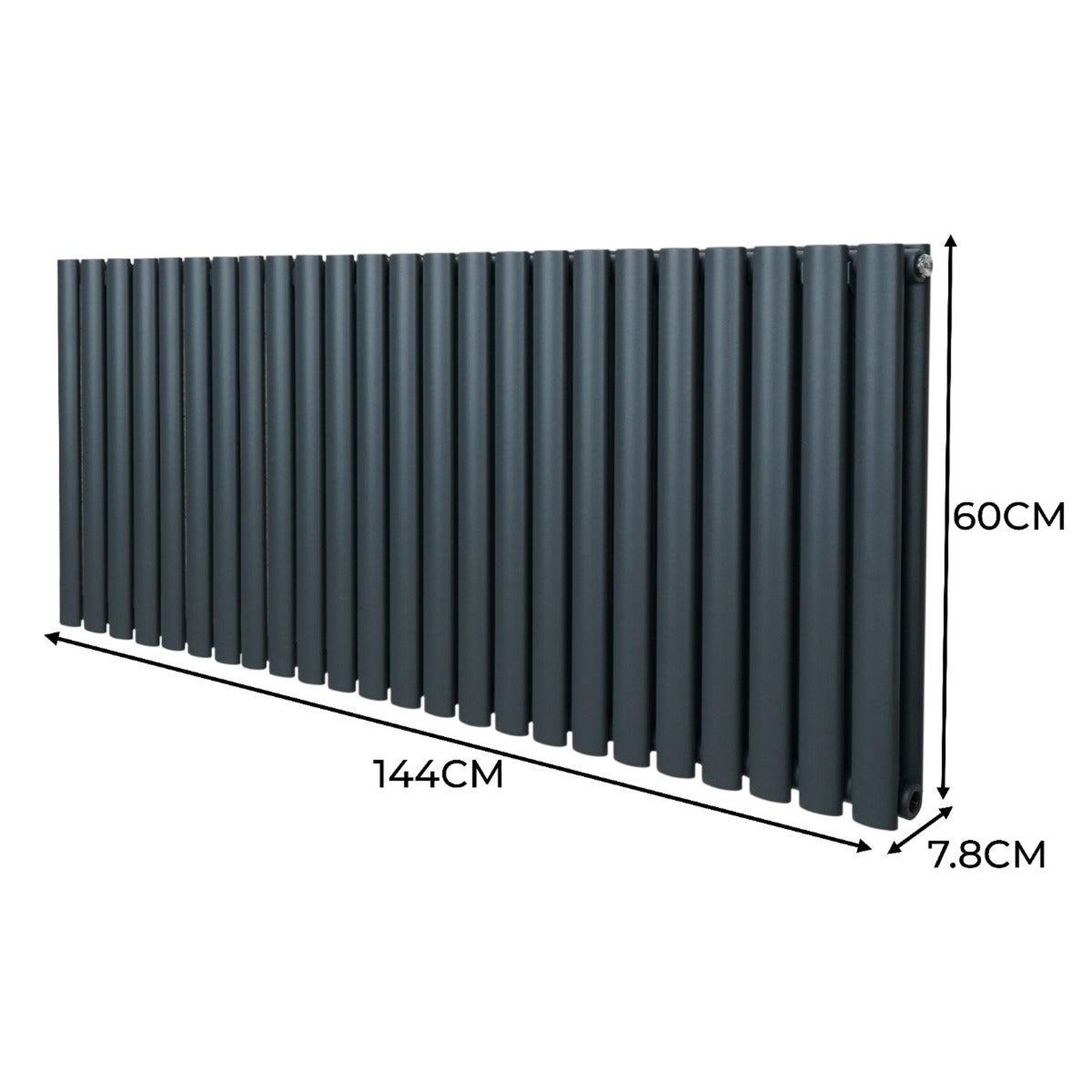 Voir la diapositive 5 : MONSTERSHOP Radiateur à colonnes ovales, 2 panneaux - 600 x 1440 mm