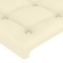 Voir la diapositive 5 : VIDAXL Tete de lit avec oreilles Creme 103x16x78/88 cm Similicuir