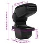 Voir la diapositive 6 : VIDAXL Accoudoir de voiture noir 14x33x(30-45,5) cm ABS