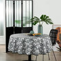 Voir la diapositive 3 : ATMOSPHERA Nappe Antitache Imprimée  Palmier  180cm Gris