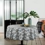 Voir la diapositive 3 : ATMOSPHERA Nappe Antitache Imprimée  Palmier  180cm Gris