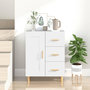 Voir la diapositive 1 : VIDAXL Buffet Blanc 69,5x34x90 cm Bois d'ingenierie