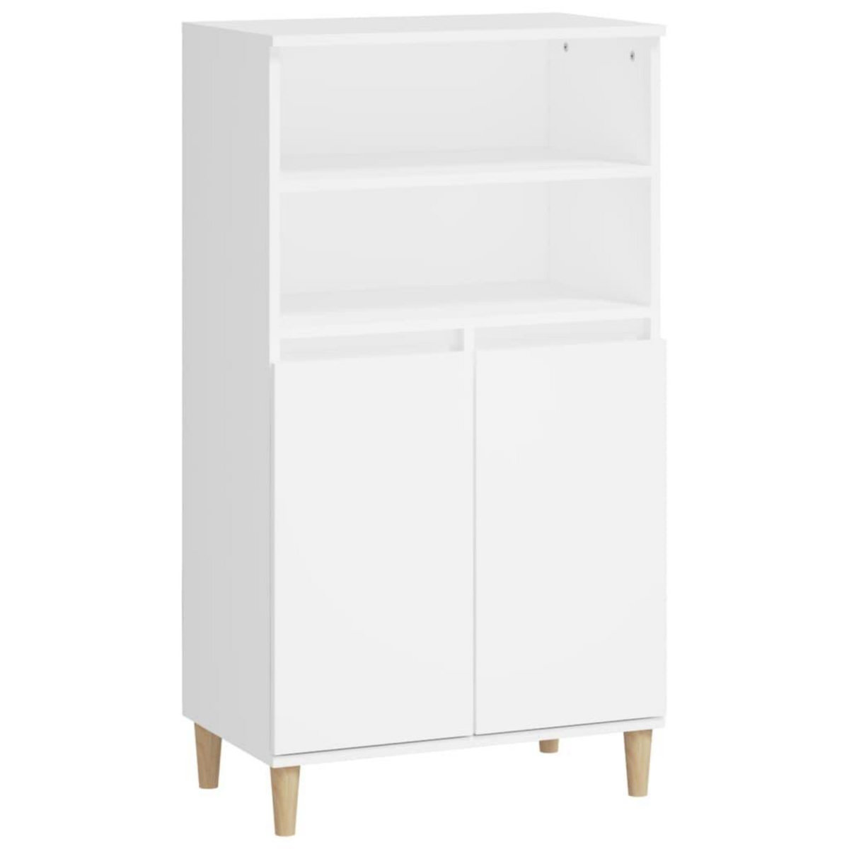 VIDAXL Buffet haut Blanc 60x36x110 cm Bois d'ingenierie