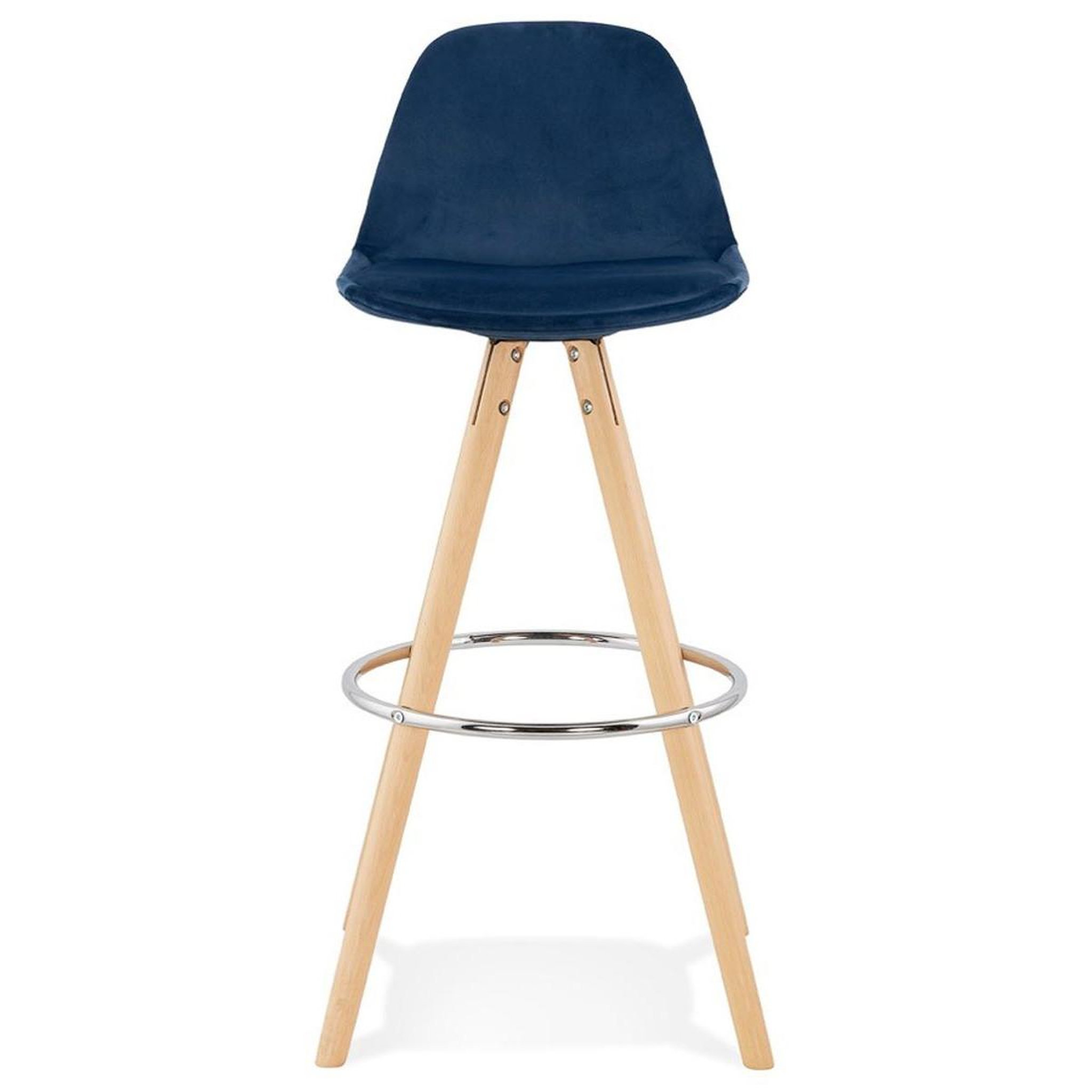 Voir la diapositive 2 : Paris Prix Tabouret de bar scandinave  miro  97cm bleu & naturel