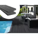 Habitat et Jardin Pack 15 m² - Lames de terrasse composite co-extrudées - Gris