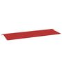 Voir la diapositive 2 : VIDAXL Coussin de banc de jardin rouge 150x50x3 cm tissu oxford