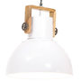 Voir la diapositive 1 : VIDAXL Lampe suspendue industrielle 25 W Blanc Rond 40 cm E27