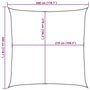 Voir la diapositive 6 : VIDAXL Voile d'ombrage 160 g/m^2 Blanc 3x3 m PEHD