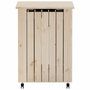 Voir la diapositive 4 : VIDAXL Panier a linge et roulettes RANA 45x45x64 cm bois massif de pin