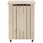 Voir la diapositive 4 : VIDAXL Panier a linge et roulettes RANA 45x45x64 cm bois massif de pin