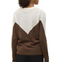 Voir la diapositive 2 : Vero Moda Pull Marron/Blanc Femme Vero Moda Plaza