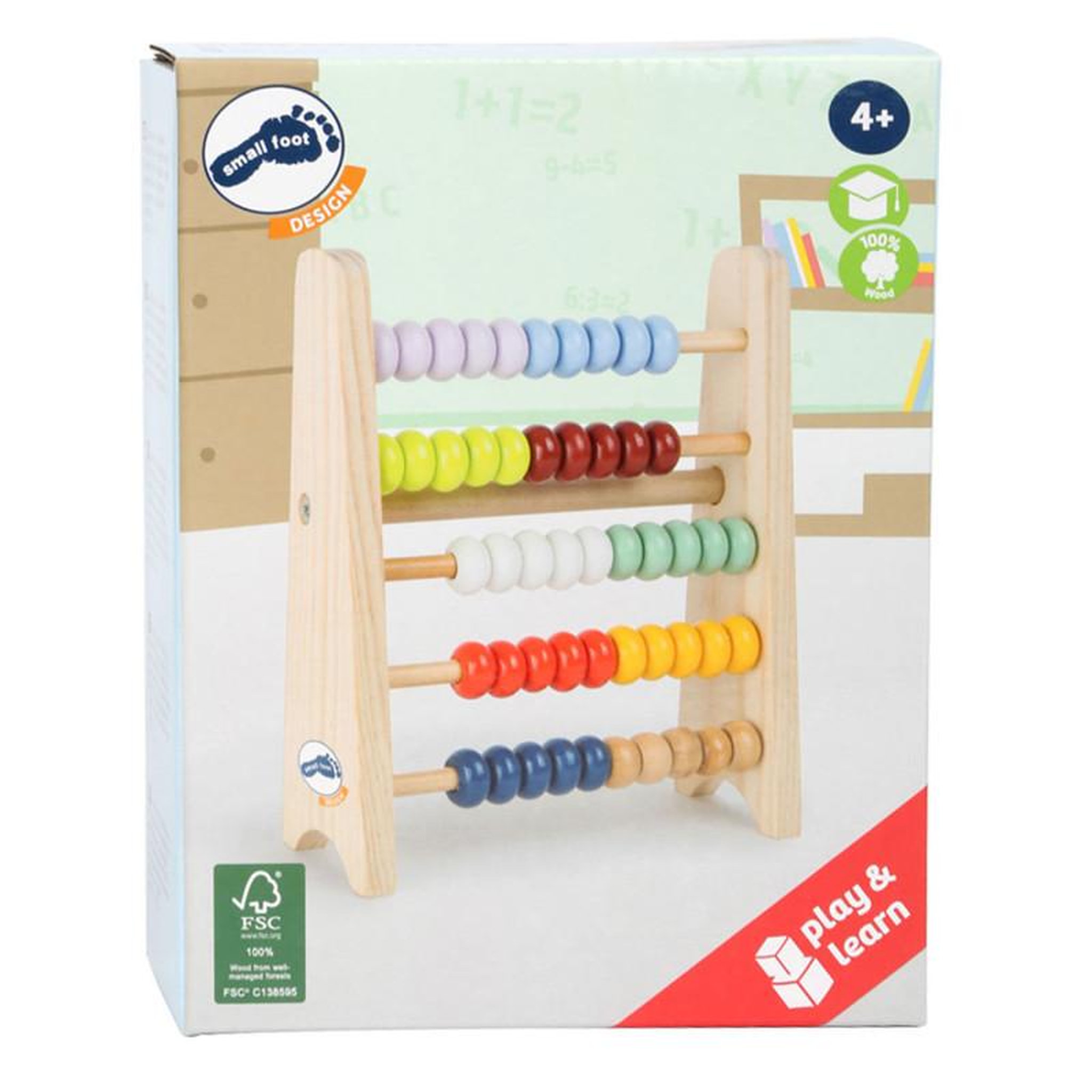 Voir la diapositive 2 : SMALL FOOT Small Foot - Wooden Abacus 11168