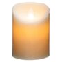 Voir la diapositive 2 : COMPTOIR DE LA BOUGIE Bougie Led Flamme Vacillante  Vela  370g Blanc