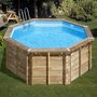Voir la diapositive 2 : GRE Piscine bois Violette 2 Ø 5,00 x 1,27 m - Gré