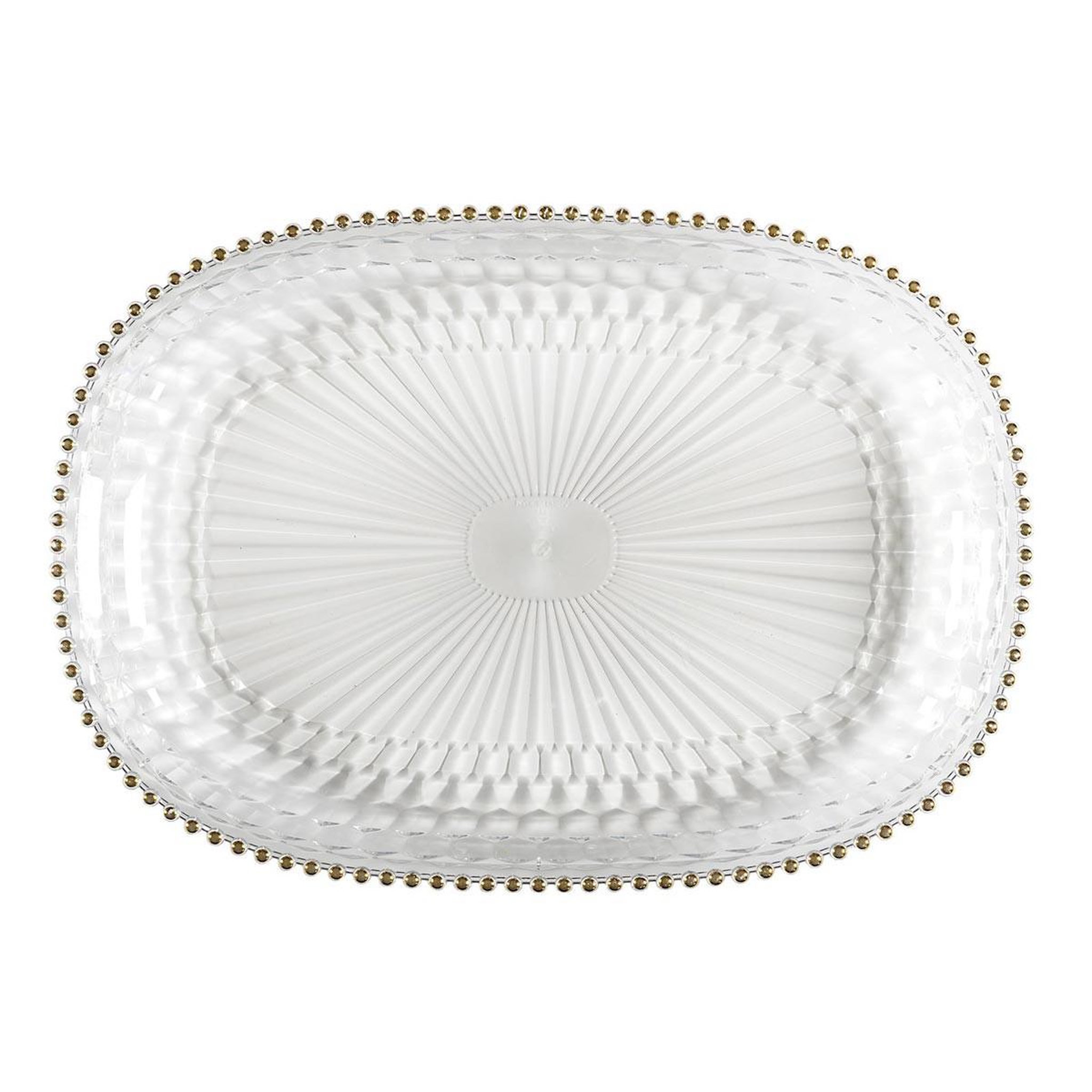 Voir la diapositive 2 : The Home Deco Factory Plateau de service  sabah  48cm transparent