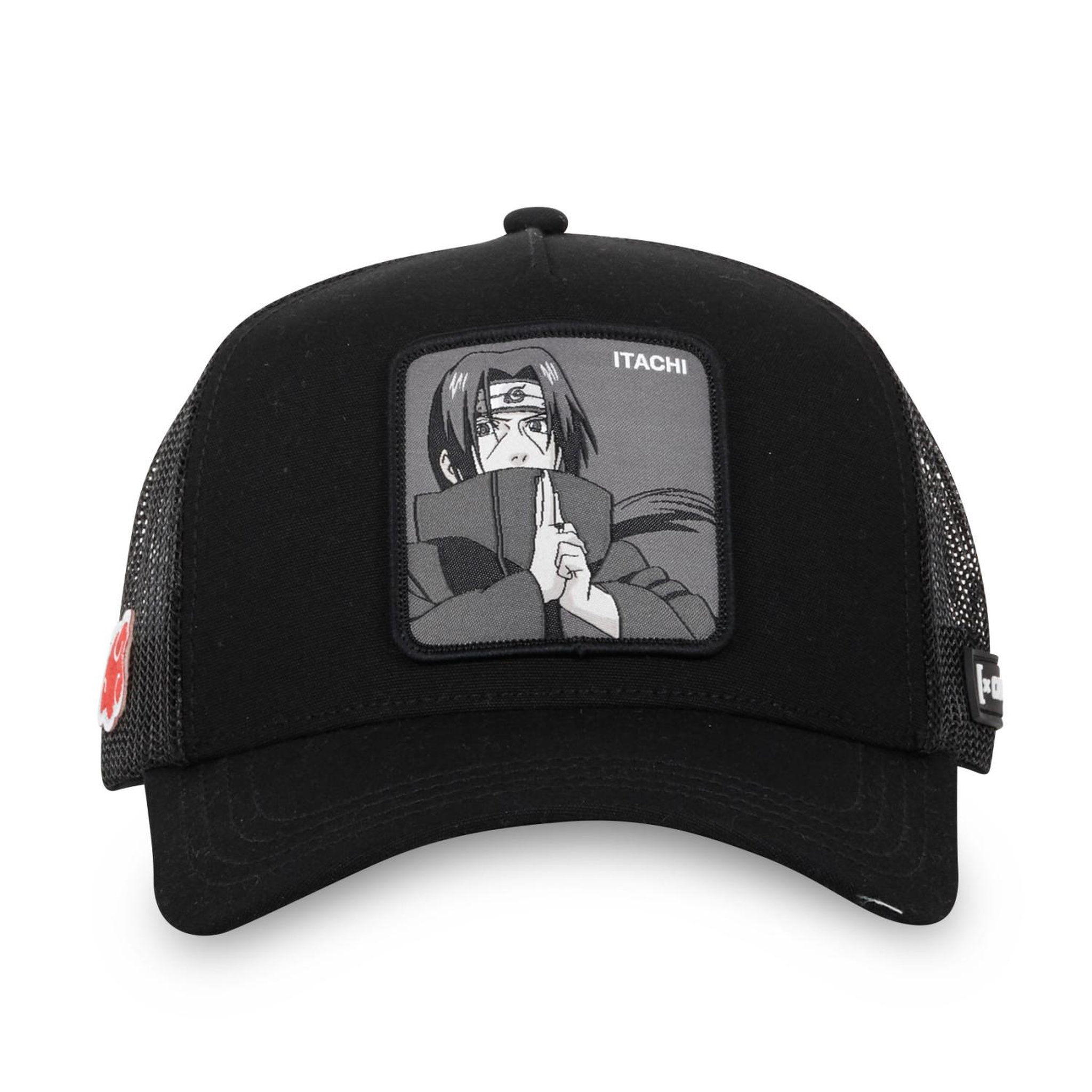 Voir la diapositive 2 : CAPSLAB Casquette homme trucker en serge de coton naruto shippuden itachi