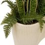 Voir la diapositive 2 : ATMOSPHERA Sansevieria Artificielle en Pot  Sky  163m Vert & Beige