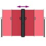 Voir la diapositive 5 : VIDAXL Auvent lateral retractable rouge 160x1000 cm