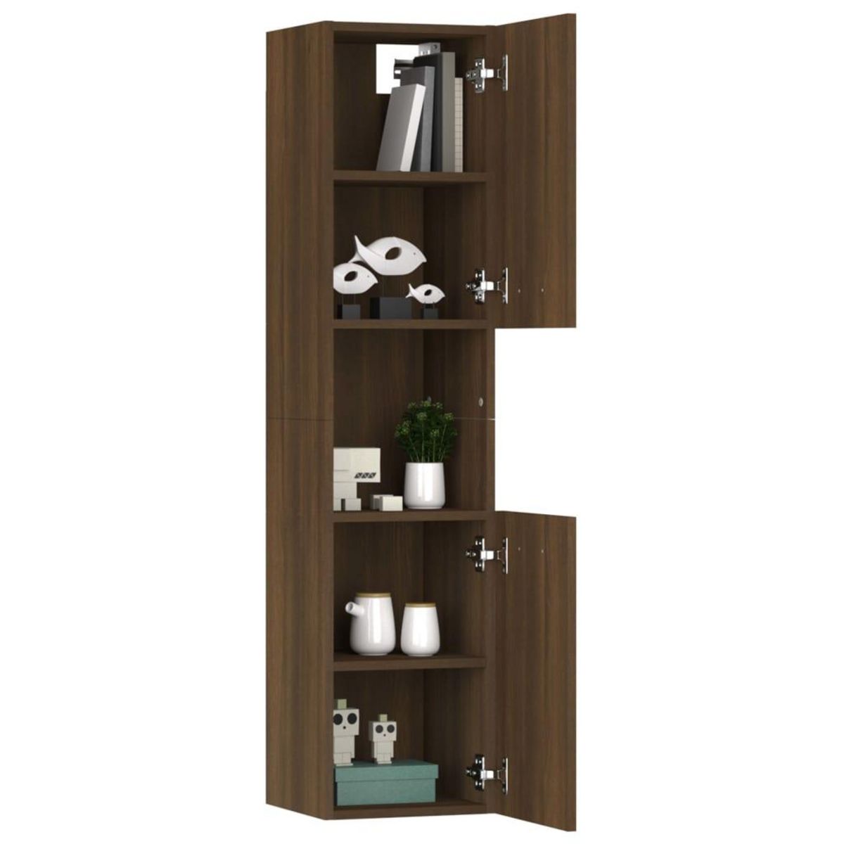 VIDAXL Armoire de bain Chene marron 30x30x130 cm Bois d'ingenierie