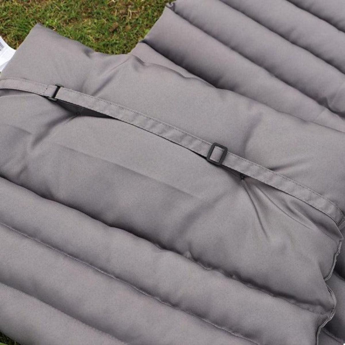 RED DECO Lot de 2 matelas bain de soleil 180cm gris anthracite - 2x sormiou gris anthracite