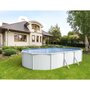 Voir la diapositive 1 : trigano Piscine hors sol acier ovale SAPHIR  - 6,10 x 3,65 x 1,20m - blanche