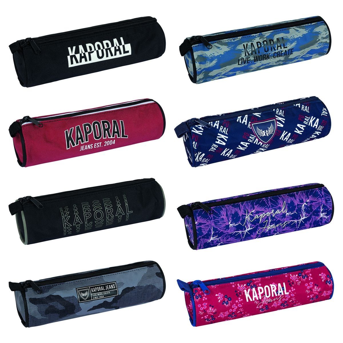 KAPORAL Trousse ronde bleue camouflage