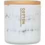 Voir la diapositive 3 : FIVE Pot à coton design marbre Lea - Blanc