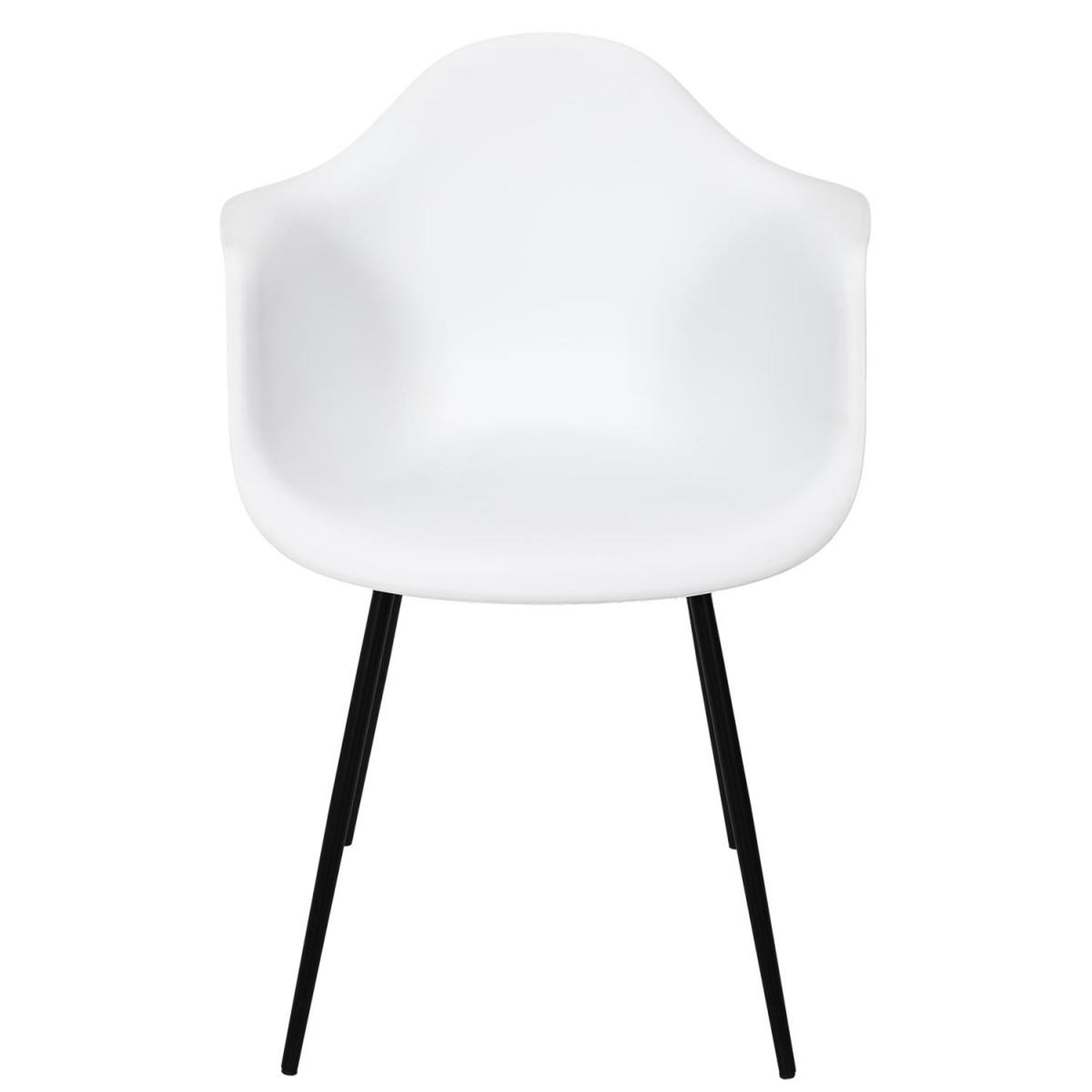 Voir la diapositive 3 : The Home Deco Factory Lot de 4 chaises fauteuil  gustav  85cm blanc