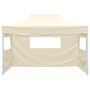 Voir la diapositive 2 : VIDAXL Tente de reception pliable avec 3 parois 3x4 m Acier Creme