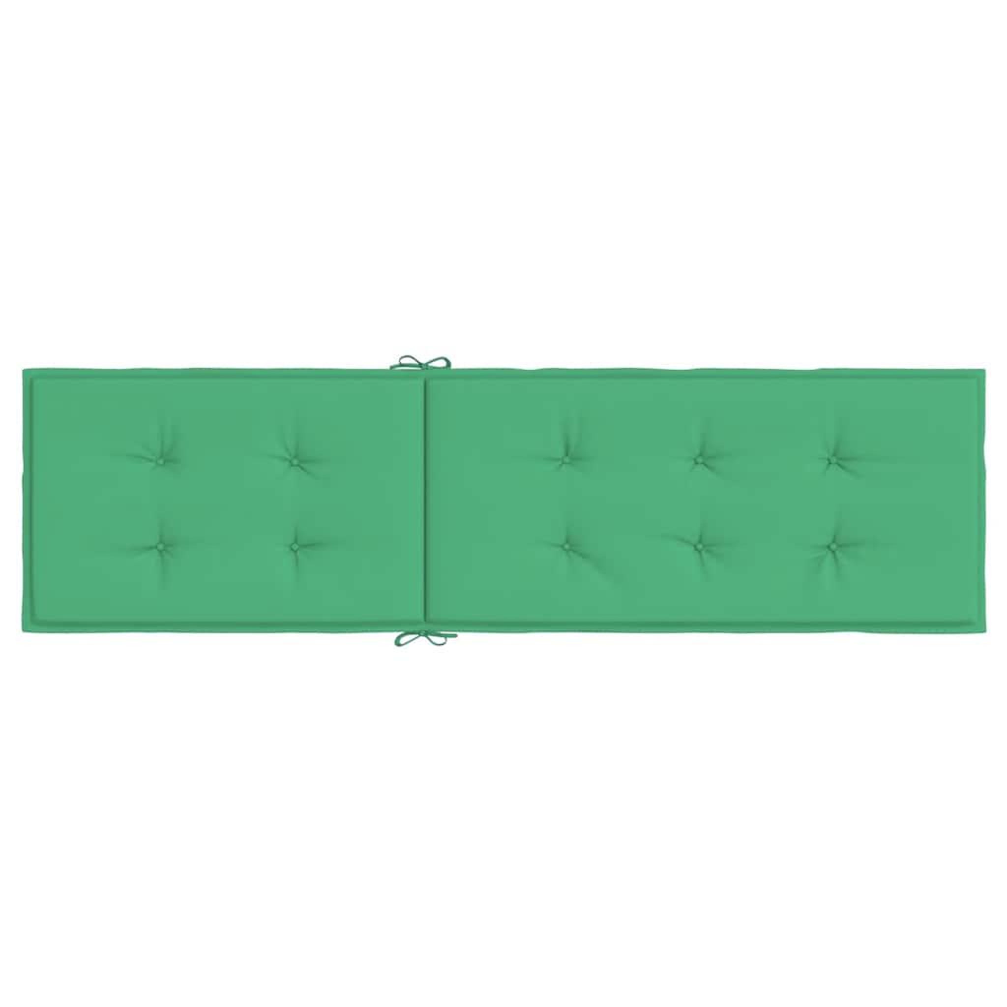 Voir la diapositive 5 : VIDAXL Coussin de chaise de terrasse vert (75+105)x50x4 cm