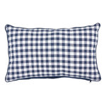 ATMOSPHERA Coussin Déco Imprimé Vichy  Groove  30x50cm Bleu