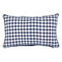 Voir la diapositive 1 : ATMOSPHERA Coussin Déco Imprimé Vichy  Groove  30x50cm Bleu